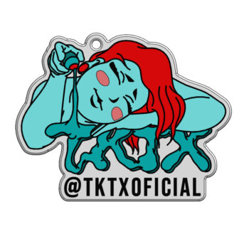Llaveros de TKTX Oficial Numbing Cream (Chica azul)