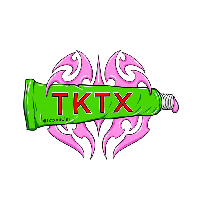 Pegatinas de TKTX Oficial Numbing Cream (Tribal verde)