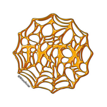 Pegatinas de TKTX Oficial Numbing Cream (Telaraña naranja)